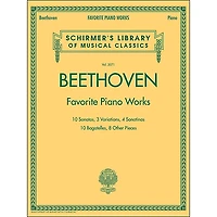 G. Schirmer Beethoven: Favorite Piano Works - Schirmer's Library Of Musical Classics LB 2071 By Beethoven