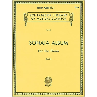 G. Schirmer Sonata Album Book 1 for Piano - 15 Sonatas By Haydn, Mozart And Beethoven