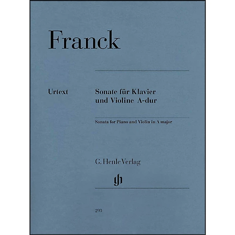 G. Henle Verlag Sonata for Piano And Violin A Major By Franck