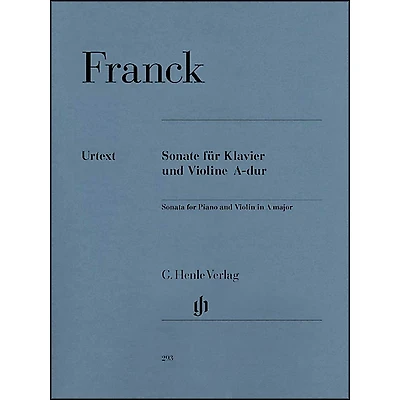 G. Henle Verlag Sonata for Piano And Violin A Major By Franck
