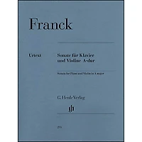 G. Henle Verlag Sonata for Piano And Violin A Major By Franck