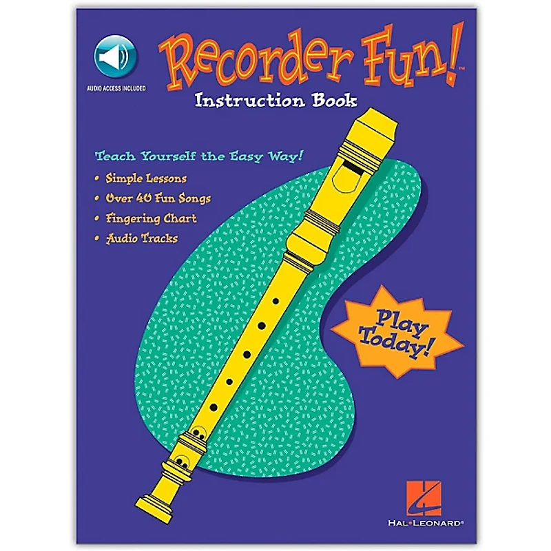 Hal Leonard Recorder Fun - Teach Yourself The Easy Way (Book/Audio Online)