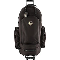 Gard 4/4 Medium Frame Tuba Wheelie Bag 63-WBFSK Black Synthetic w/ Leather Trim