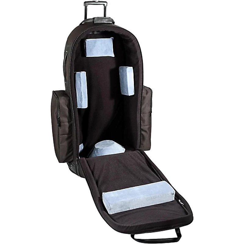 Gard 4/4 Medium Frame Tuba Wheelie Bag 63-WBFSK Black Synthetic w/ Leather Trim