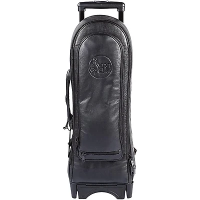 Gard Single Trumpet Wheelie Bag 1-WBFLK Black Ultra Leather