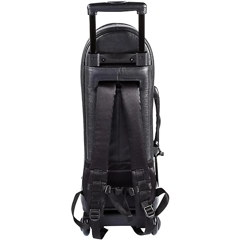 Gard Single Trumpet Wheelie Bag 1-WBFLK Black Ultra Leather