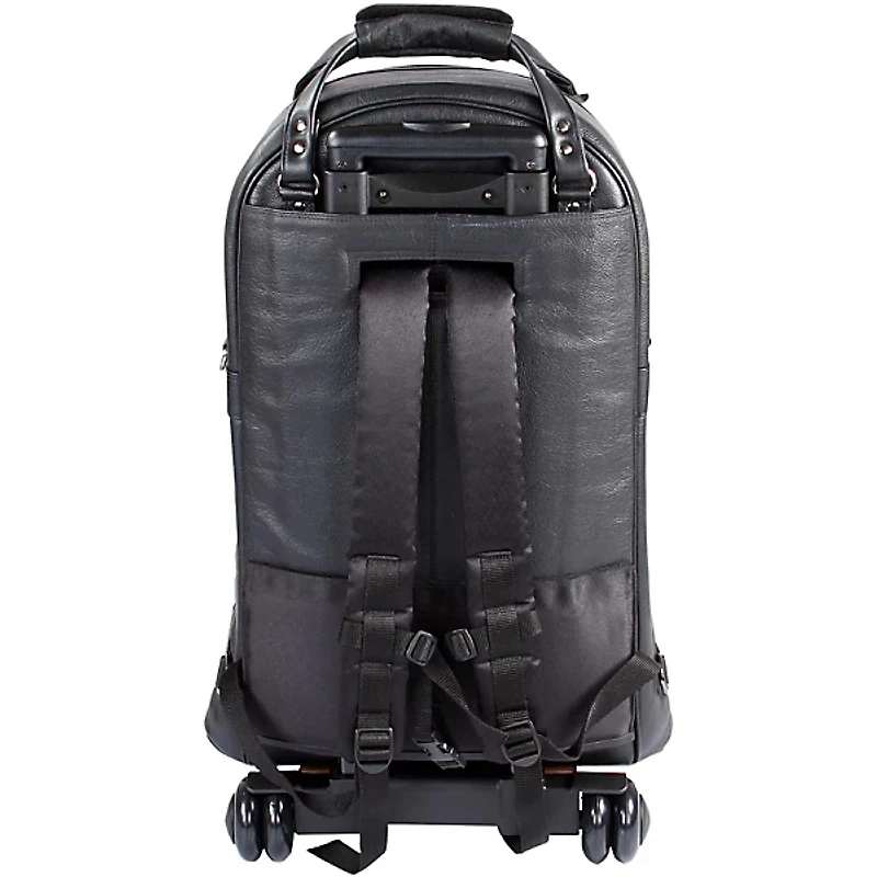 Gard Triple Trumpet Wheelie Bag 11-WBFLK Black Ultra Leather