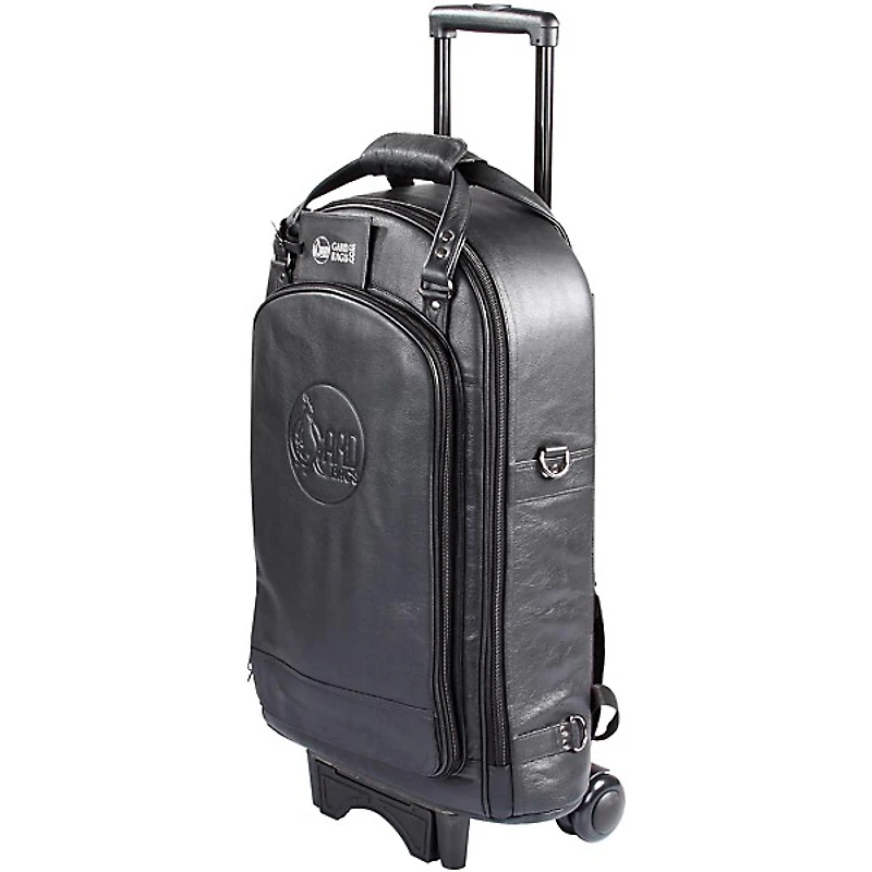 Gard Triple Trumpet Wheelie Bag 11-WBFLK Black Ultra Leather