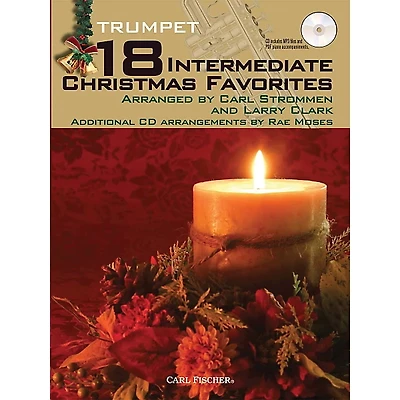 Carl Fischer 18 Intermediate Christmas Favorites - Trumpet Book/CD