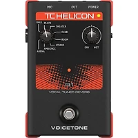 TC Helicon VoiceTone Single R1 Vocal Tuned Reverb Effects Pedal