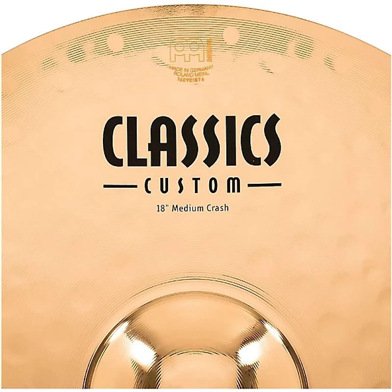 MEINL Classics Custom Medium Crash - Brilliant