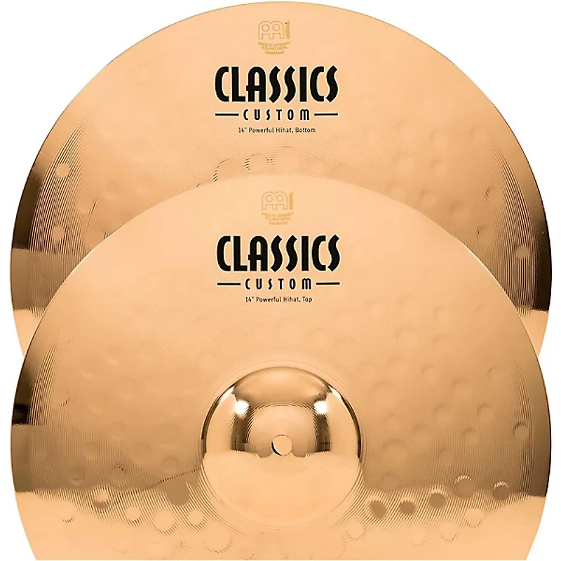 MEINL Classics Custom Powerful Hi-Hats - Brilliant 14 in.