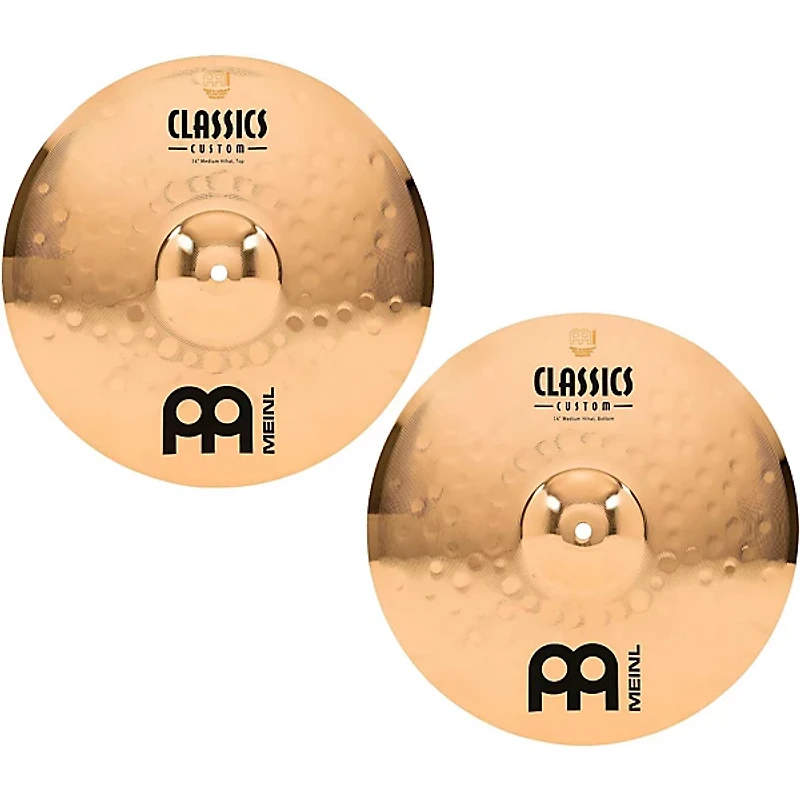 MEINL Classics Custom Medium Hi-Hats - Brilliant