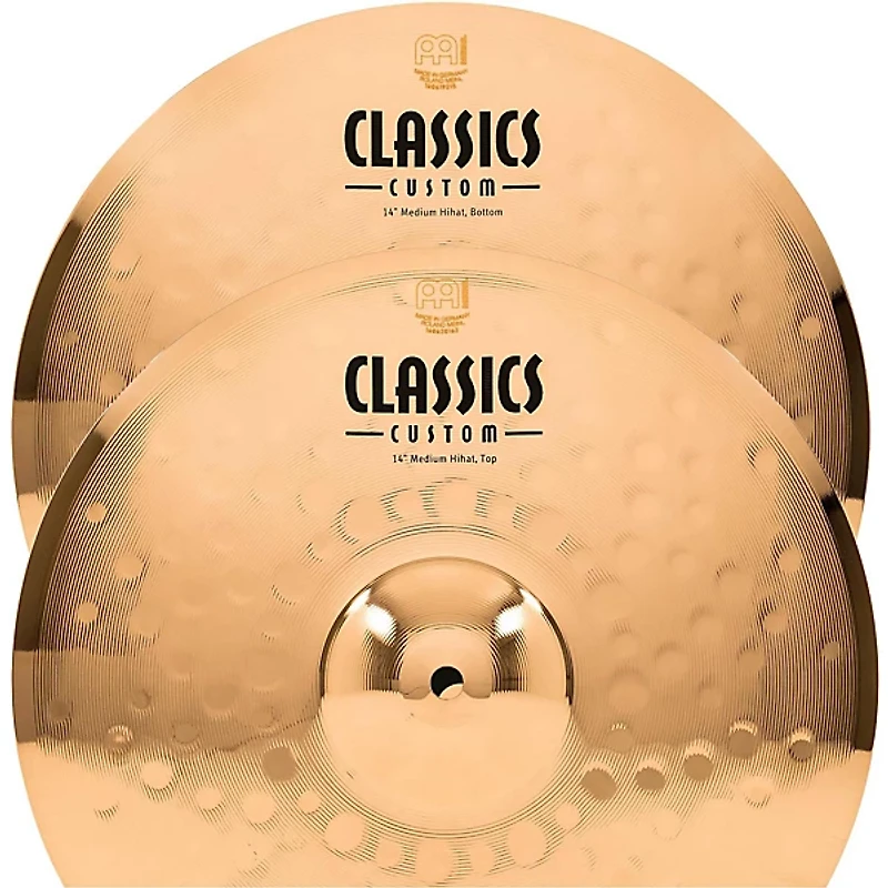 MEINL Classics Custom Medium Hi-Hats - Brilliant