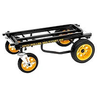 RockNRoller Multi-Cart R12RT All-Terrain 8-in-1 Equipment Transporter Cart - Black Frame/Yellow Wheels All-Terrain