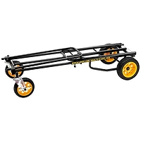 RockNRoller Multi-Cart R12RT All-Terrain 8-in-1 Equipment Transporter Cart - Black Frame/Yellow Wheels All-Terrain