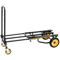 RockNRoller Multi-Cart R6RT Mini 8-in-1 Equipment Transporter Cart - Black Frame/Yellow Wheels Mini