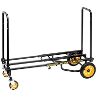 RockNRoller Multi-Cart R6RT Mini 8-in-1 Equipment Transporter Cart - Black Frame/Yellow Wheels Mini