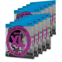 D'Addario EXL120 Nickel Super Light Electric Guitar Strings 10-Pack