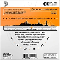 D'Addario EJ15 Phosphor Bronze Extra Light Acoustic Strings Single Pack