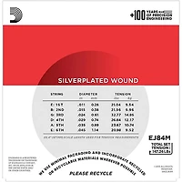 D'Addario EJ84M Gypsy Jazz Silver Wound Loop End Medium Guitar Strings