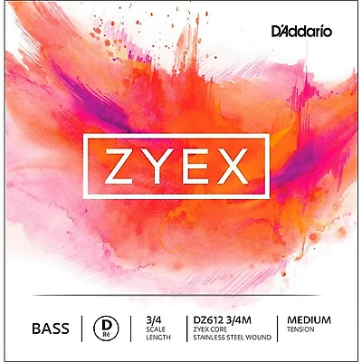 D'Addario DZ612 Zyex 3/4 Bass Single D String
