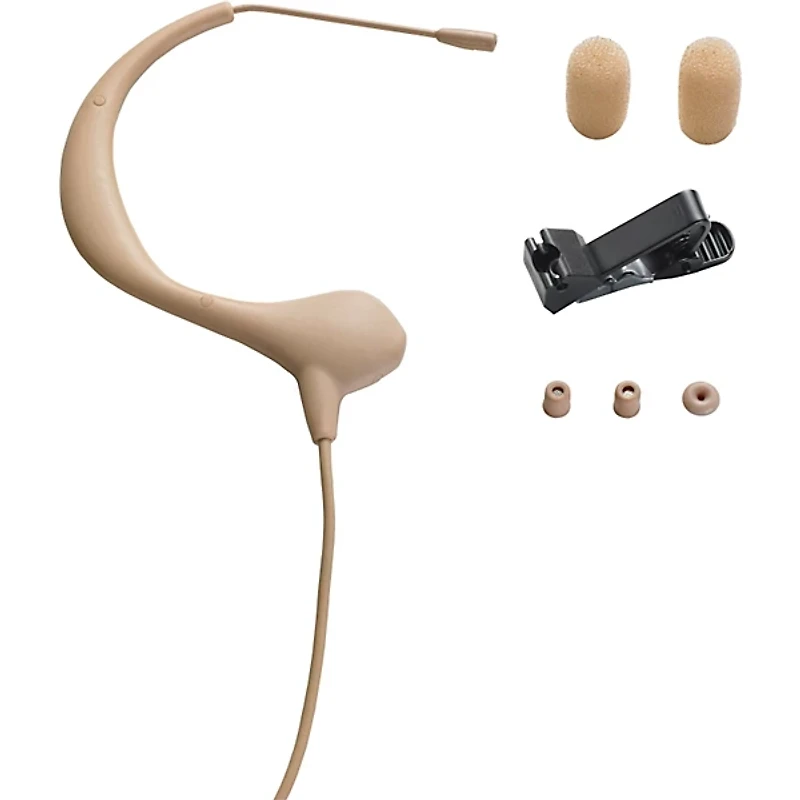 Audio-Technica BP893 Omnidirectional Headworn Condenser mic with Power Supply Beige