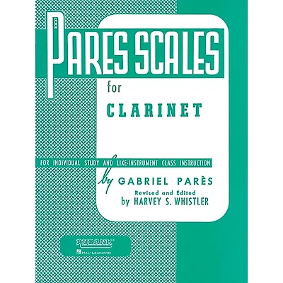 Hal Leonard Pares Scales For Clarinet