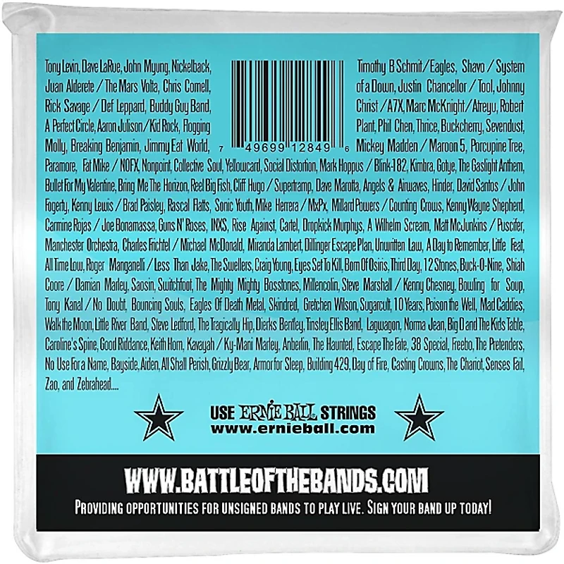 Ernie Ball Hybrid Slinky Bass Strings Super Long Scale