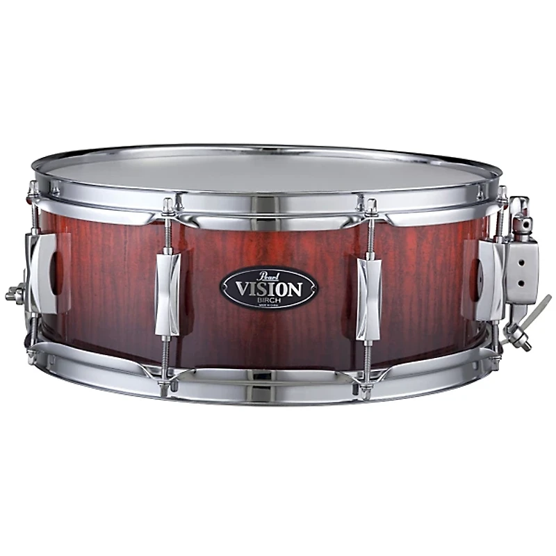Pearl Vision Birch Artisan II Snare Amber Burst Eucalyptas 14x5.5