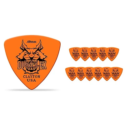 Clayton Duraplex Delrin Rounded Triangle Picks 1 Dozen