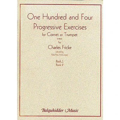 Carl Fischer 104 Progressive Exercises (1903) for Cornet or Trumpet Volume 1 Book