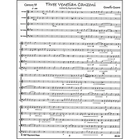 Carl Fischer Three Venetian Canzoni Book