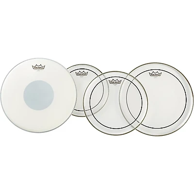 Remo Clear Pinstripe Pro Pack With Free 14" Controlled Sound X Snare Head