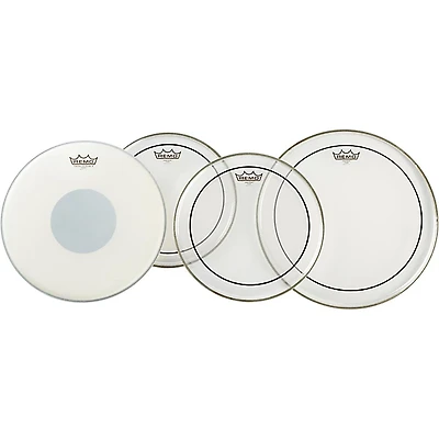 Remo Clear Pinstripe Pro Pack With Free 14" Controlled Sound X Snare Head