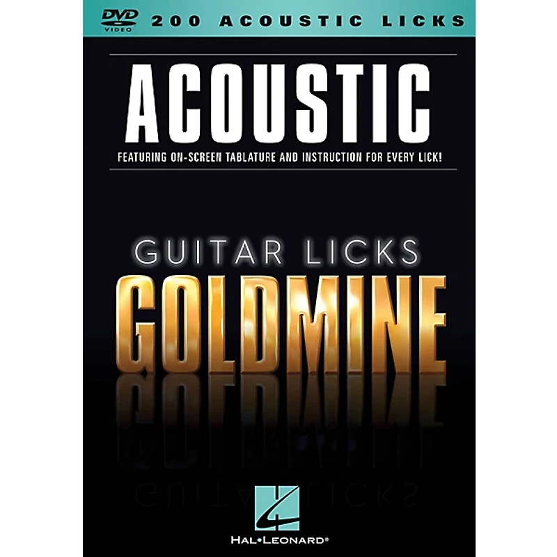 Hal Leonard 200 Acoustic Licks - Guitar Licks Goldmine DVD Series
