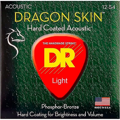DR Strings DSA-12 Dragon Skin K3 Coated Acoustic Strings Medium