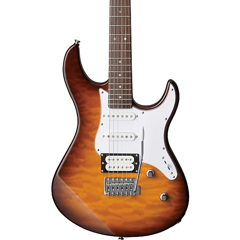 Yamaha PAC212V Quilted Maple Top Electric Guitar Tobacco Brown Sunburst