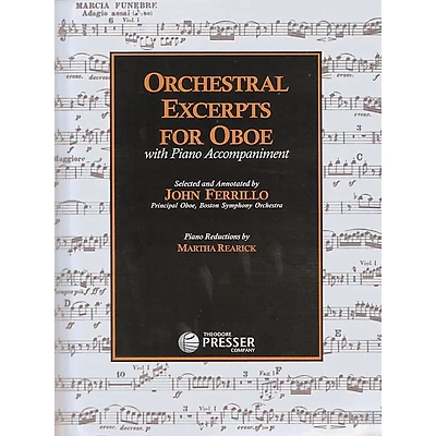 Carl Fischer Orchestral Excerpts For Oboe Book