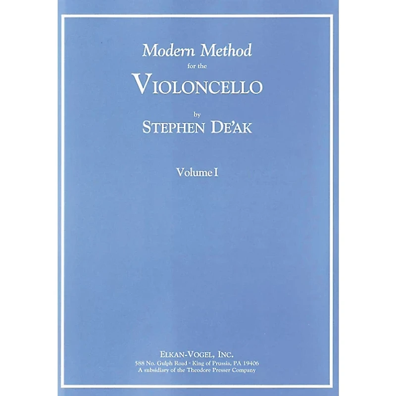 Carl Fischer Modern Method For The Violoncello