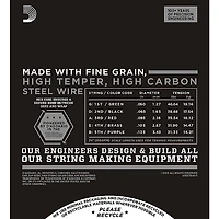 D'Addario ETB92-5 Medium Black Nylon Tapewound 5-String Bass Strings