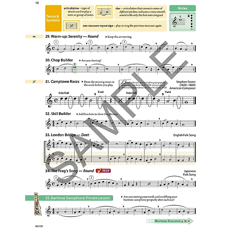 KJOS Tradition Of Excellence Book 1 for Bari Sax