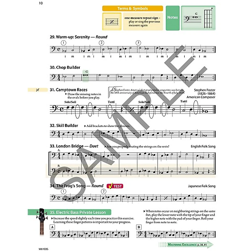 KJOS Tradition Of Excellence Book 1 for Electric Bass