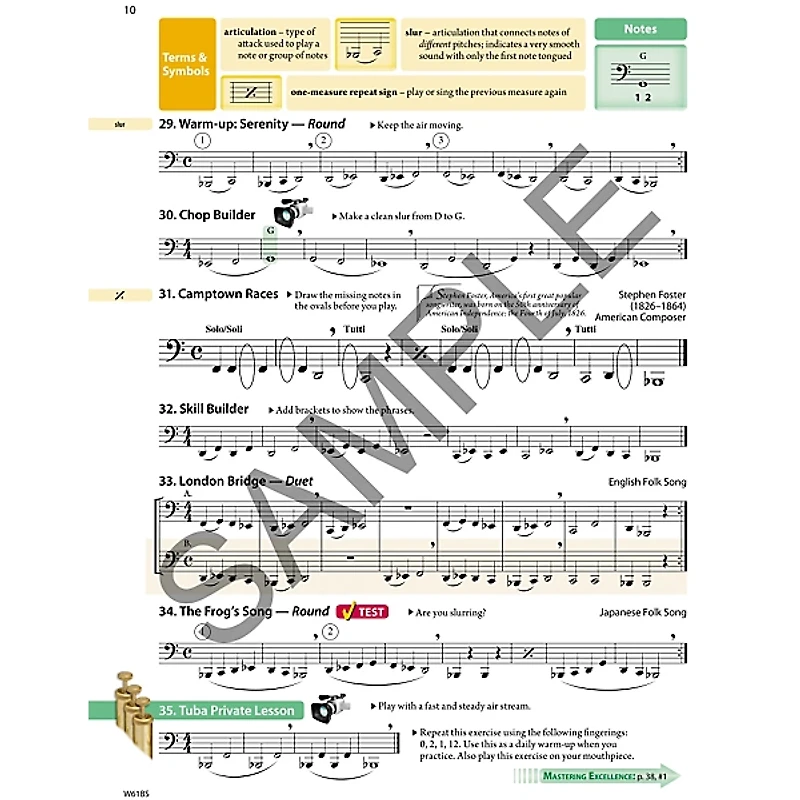 KJOS Tradition Of Excellence Book 1 for Tuba