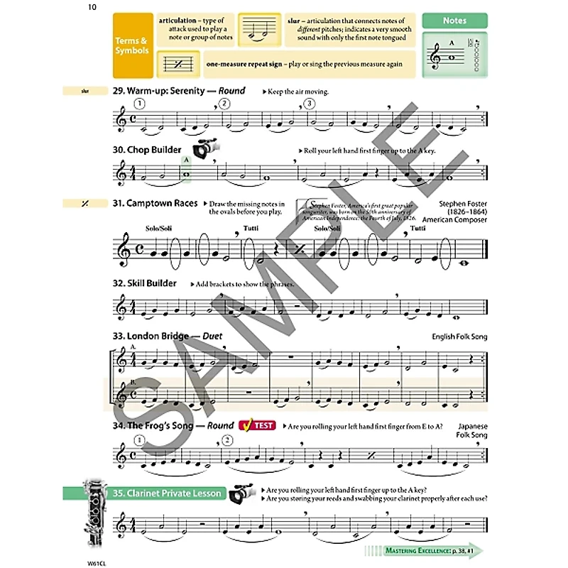 KJOS Tradition Of Excellence Book 1 for Clarinet