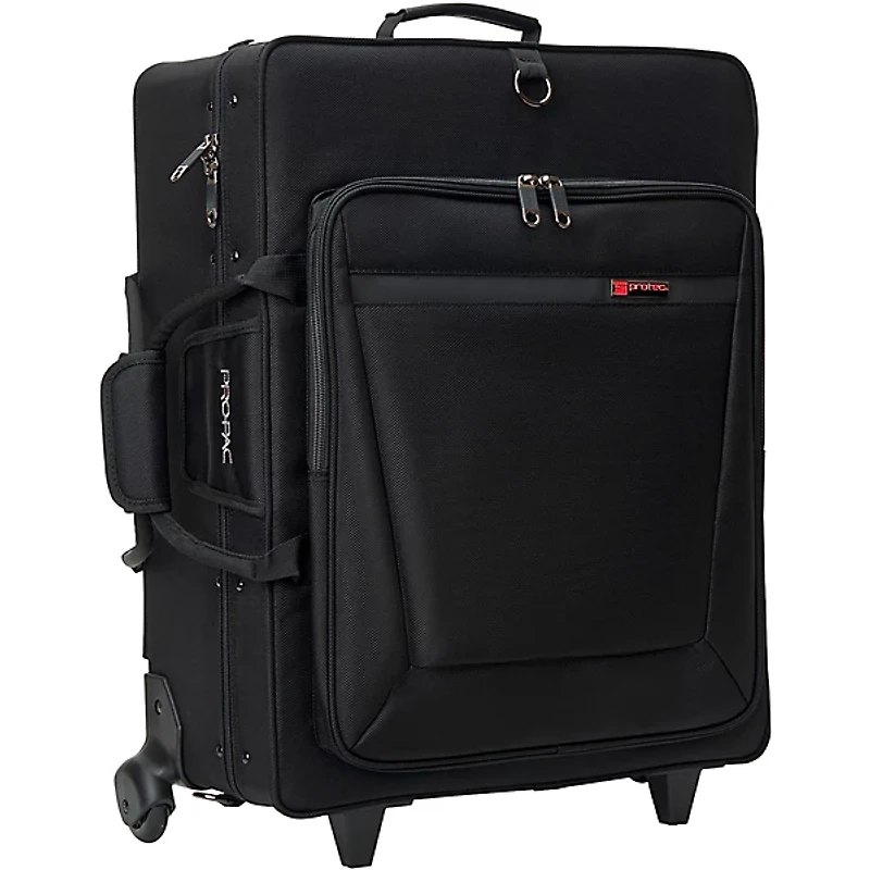 Protec IP301QWL iPAC Quad Trumpet Case with Wheels IP301QWL Black