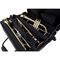 Protec IP301QWL iPAC Quad Trumpet Case with Wheels IP301QWL Black