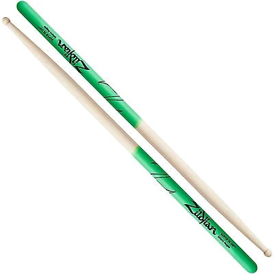 Zildjian Maple Green DIP Drum Sticks - Super 7A Wood Tip