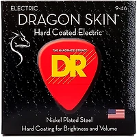 DR Strings DSE-9/46 Dragon Skin Coated Light-Medium Electric Guitar Strings