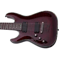 Schecter Guitar Research C-7 Hellraiser Left-Handed 7-String Guitar Black Cherry